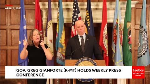 Montana Governor Greg Gianforte Holds Weekly Press Briefing