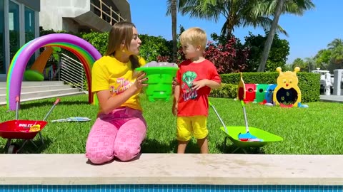 Sink or Float with Vlad and Niki | Cool Science Experiment for Kids.
