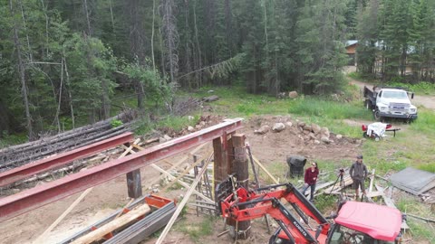 Beam Installation Time Lapse