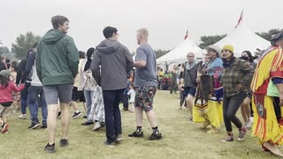 First Nation dance with Edmonton heritage Festival suitors