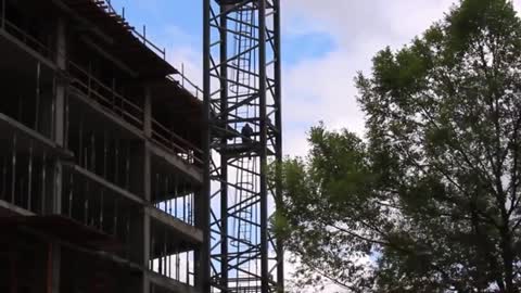 Guy Climbing a Crane - Almost Gets Charged as TERRORIST