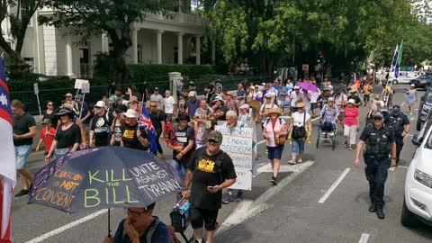 16 March 2022 TPR Kill the Bill Rally Parliament House to the City