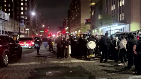 NYPD arrests protesters at Columbia University