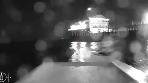 Ukrainian USV hits Russian tanker SIG