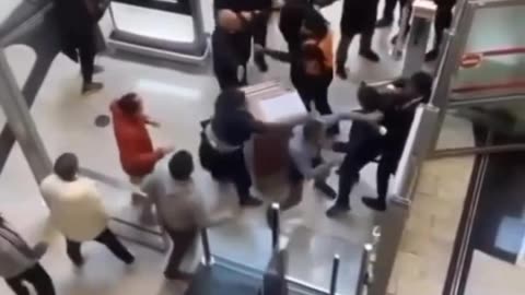 Illegal Aliens riot at a Paris Airport.