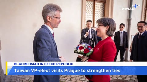 Vice President-Elect Bi-khim Hsiao Visits Czech Republic - TaiwanPlus News
