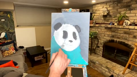 Panda painting number two of three