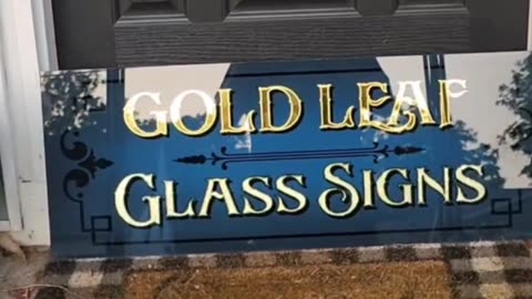 Reverse Glass gilding