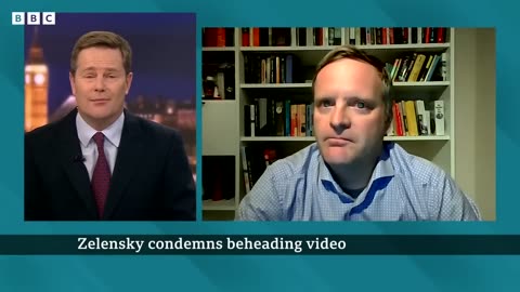 Ukraine's President Zelensky Condemns Beheading Video - BBC News