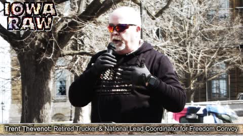 National Lead Coordinator for Freedom Convoy Speaks at Iowa State Capitol