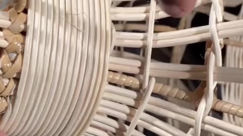 Get a sneak peak into how we make our rattan chandeliers.