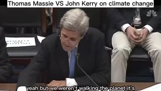 Representative Thomas Massie Stumps Climate Hoaxer John Kerry