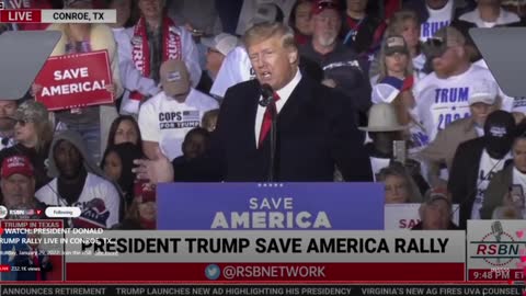 President Trump promises to pardon the Jan 6 prisoners at Trump Rally in Conroe, Texas