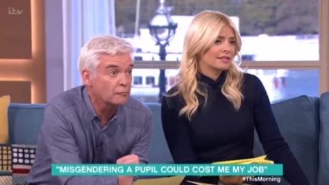 Philip Schofield talking about child gender transition in 2017.