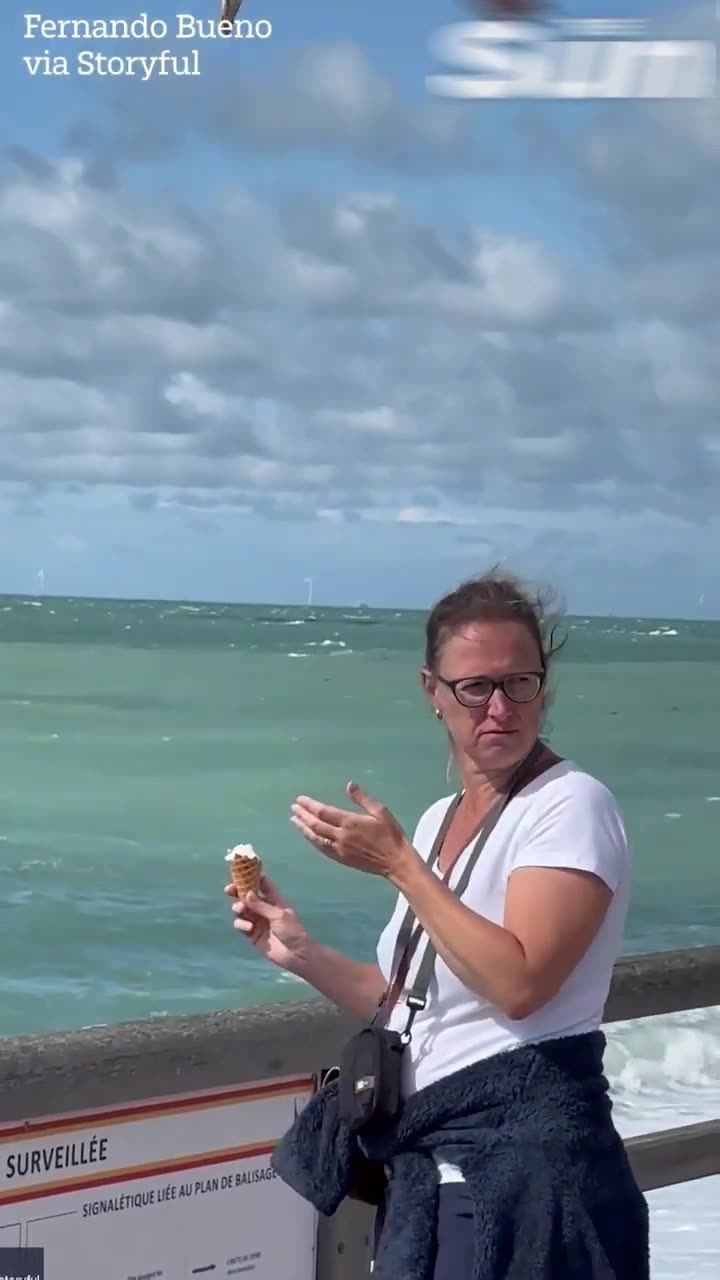 Sneaky Seagull Swipes Snack from Unsuspecting Woman: A Very Sneaky Incident