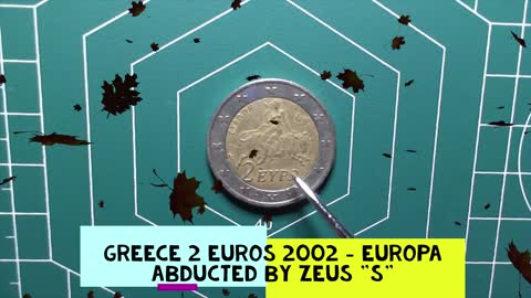 🕵️Greece 2 euros 2002 _S_ 👉 Europa abducted by Zeus S👉💲 🤑 ⭐⭐⭐