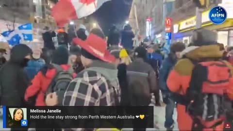 Canada: Live, Police attack with Pepper Spray 20/02/2022
