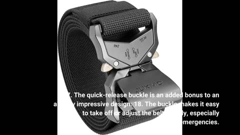 Buyer Reviews: BULLIANT Tactical Belt for Men, Military Hiking Rigger Nylon Web Work Belt 1.5"...