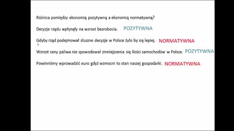 Ekonomia Normatywna a Ekonomia Pozytywna - Przykład , Definicja od Podstaw