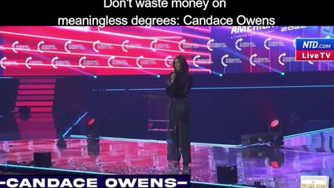 Candace Owens weighs in on wasting money on college degrees