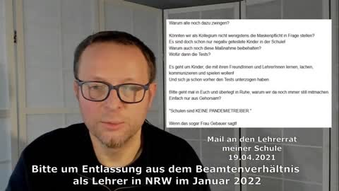 Lehrer fordert Entlassung aus Beamtenstatus