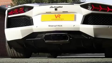 Lamborghini Aventadoor Full Valvetronic Exhaust System Loud Revs & Fire