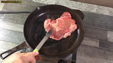 Cooking a Ribeye Steak