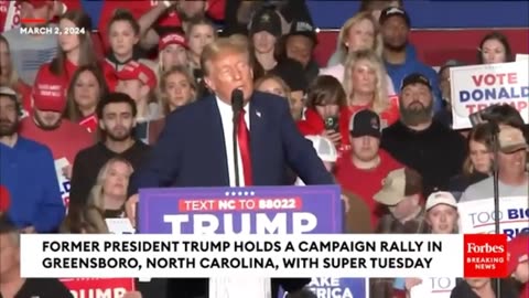 President Trump in Greensboro, NC