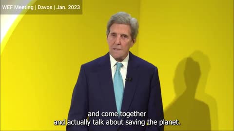 John Kerry: Davos Elite Are Like "Extraterrestrials" Here to "Save the Planet"