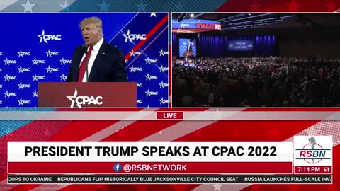 Trump at CPAC: "We did it twice, and we'll do it again. We'll be doing it again a third time."