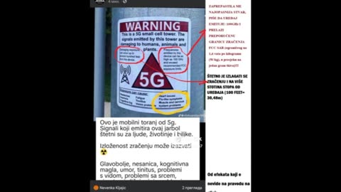 OPASNOSTI ZRAČENJA EMITERA 5G SIGNALA