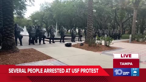 Several people arrested during pro-Palestine protest at USF