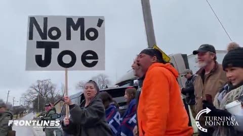 Residents Of East Palestine Chant "No Mo' Joe" As They Wait For Trump's Arrival