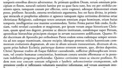 SS. Pius PP. X decrevit formulas Professionis Orthodoxae Fidei et Iurisiurandi Adversus Modernismum