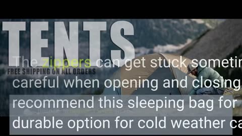 Buyer Feedback: Guide Gear Sleeping Bag for Adults, Cold Weather, Winter, Hiking, Camping, Hunt...