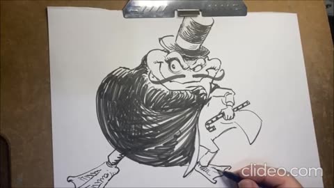 ROBbing a Few Minutes: My Drawing Live Sped-Up of 'Villainous Frog'!