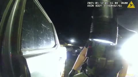 Bodycam shows father being arrested after he ran away from a crash that killed his daughter