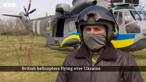 Ukraine Flying 40 year old British Helicopter – BBC News