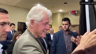 WATCH: Reporter Asks Bill Clinton the Uncomfortable Question