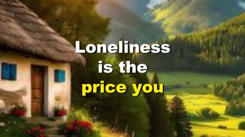 Loneliness is the price you pay when you start to improve yourself -News