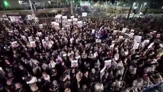 Protesters in Tel Aviv call for ceasefire, release of hostages