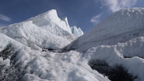 Glacier Melting Water Whooshing Snowmelt