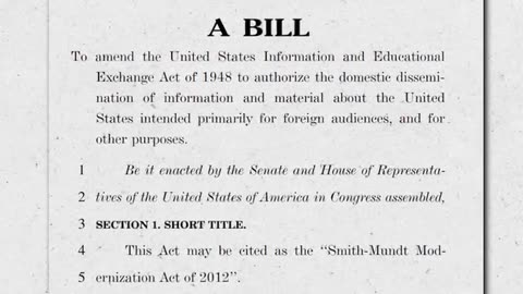 The Smith-Mundt Act