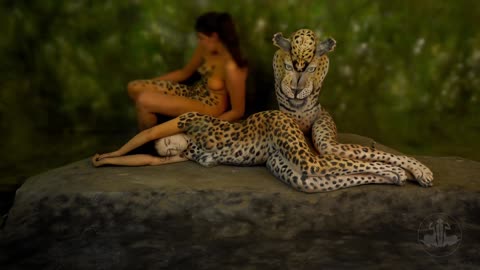 The Leopard - Bodypainting Illusion by Johannes Stoetter