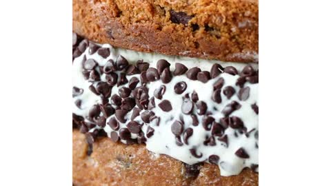 Giant Cookie Ice Cream Sandwich