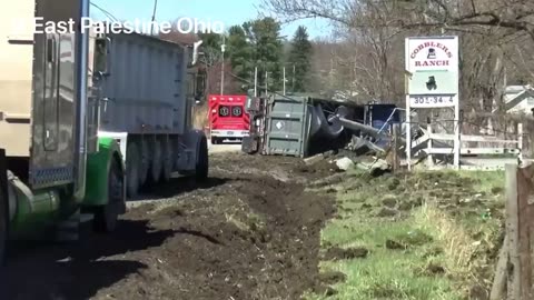 Truck Carrying over 20,000 Pounds of Toxic Soil out of East Palestine Crashed