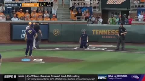 Tennessee fans throw TRASH onto baseball field after player gets ejected