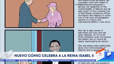 Plasman la vida de la reina Isabel II a un nuevo cómic _ Noticias Telemundo