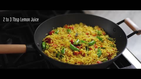 Tasty Fusion of Indian Lemon Rice & Vegetable Fried Rice 🍋 Best Lemon Fried Rice ever! Vegan Recipe