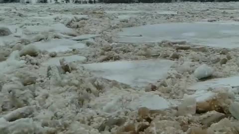 Ice Drift On The Northern Dvina River In The Arkhangelsk Region, Russia | April 25,2024